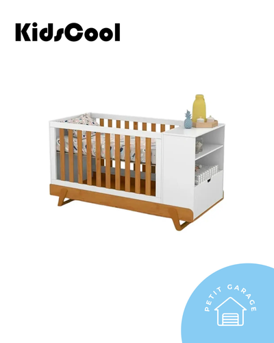 Cuna multifuncional con cómoda Maxx Blanca Eco Wood. Marca Kidscool (#PG5736)