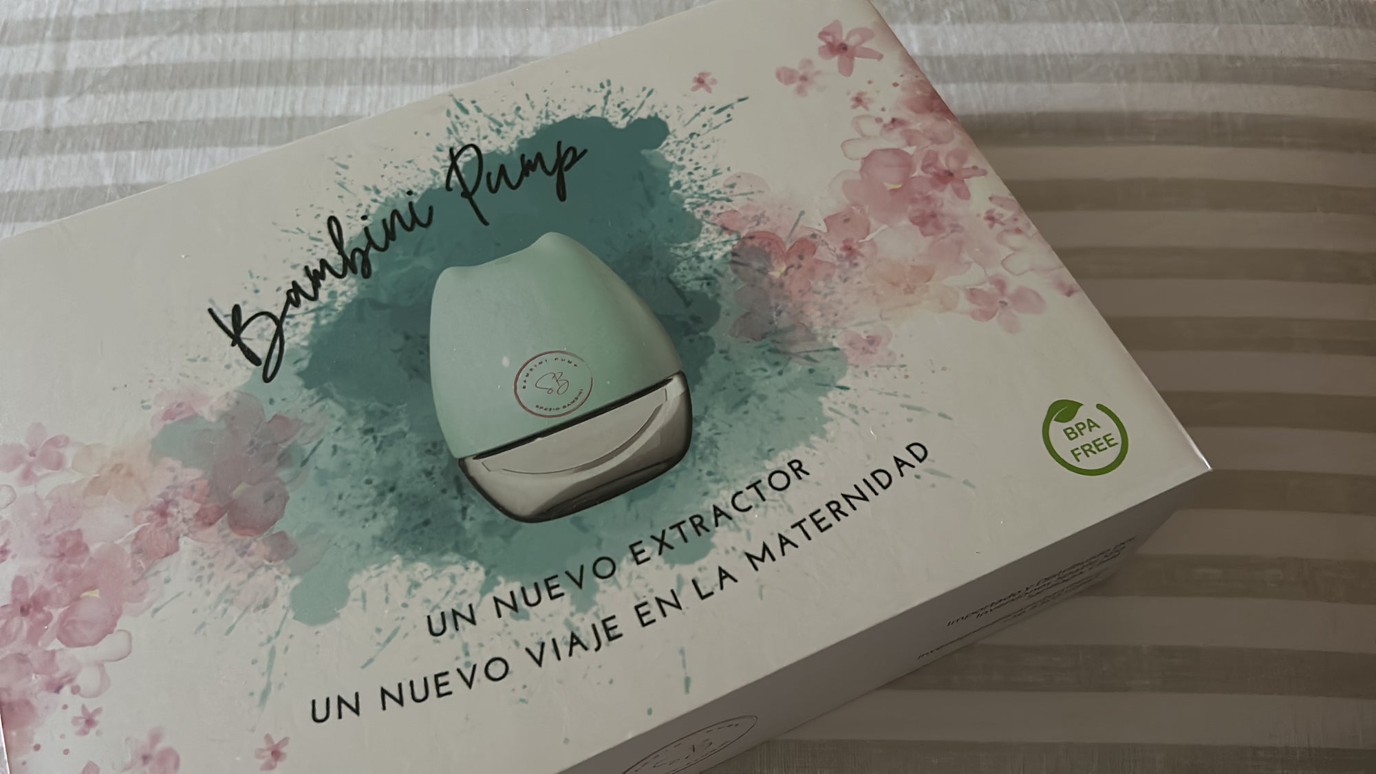 (#PG4393) Extractor de leche eléctrico simple modelo Bambini Pump. Marca Spazio Bambini