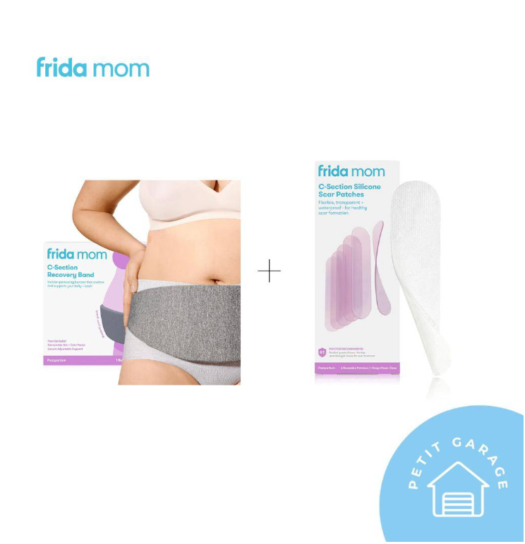 (#PG3902) Parche de silicona + Banda de recuperación cesárea. Marca Frida Mom