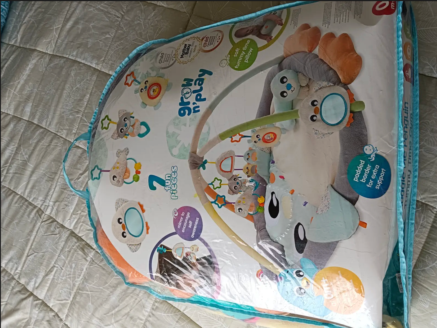 (#PG5214) Gimnasio modelo Acurrúcame Pingüino. Marca Playgro