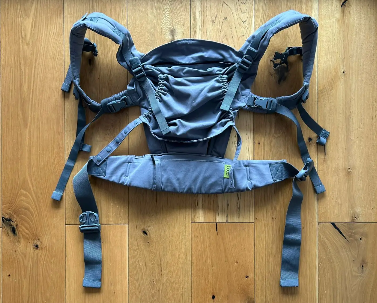 (#PG5285) Mochila portabebé Ergonómica modelo Boba X Denim Rain. Marca Boba