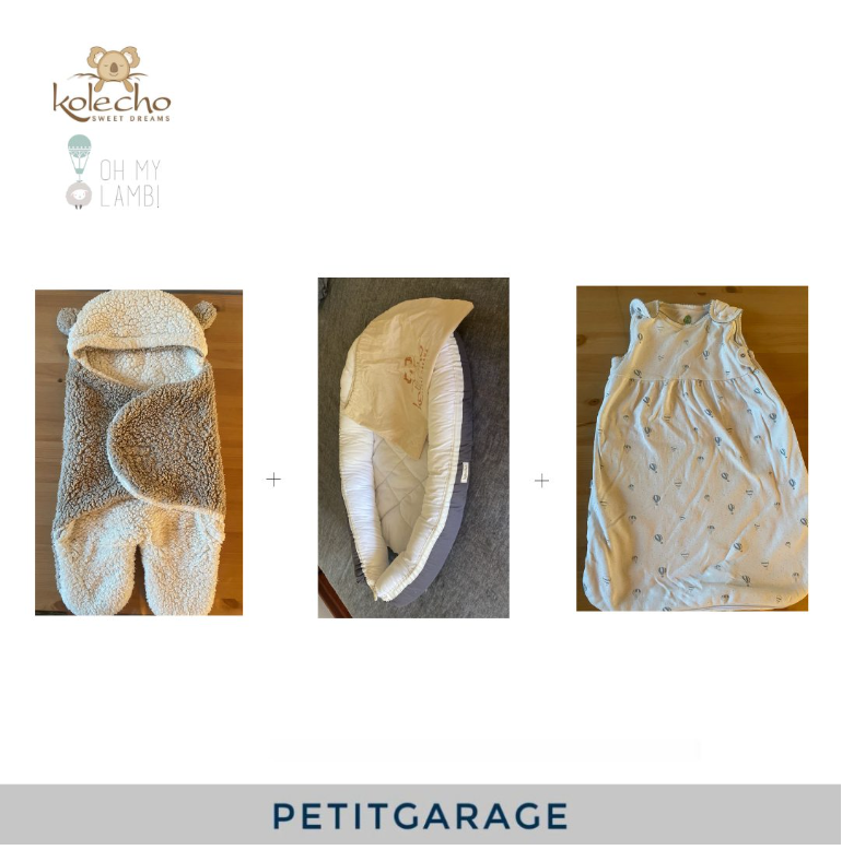 (#PG2642) Nido + 2 saquitos RN a 6 meses. Marca Oh My Saquito y Kolecho