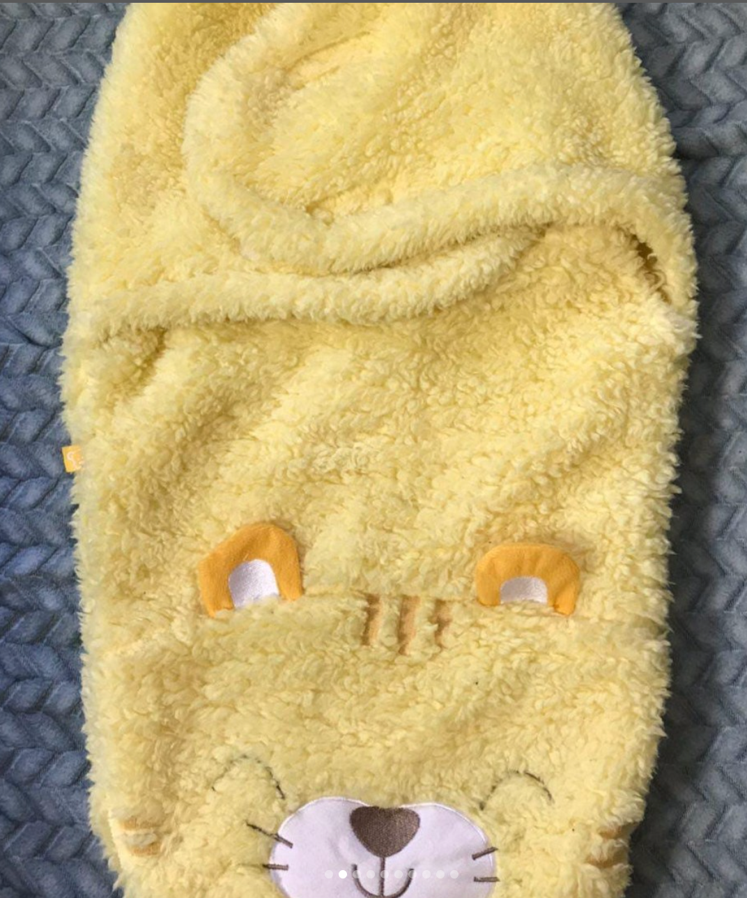 (#PG2621) Saquito de gato + Saquito de oso + Alfombra de conejo. Marca Pillin, Shein y Yahao Toys