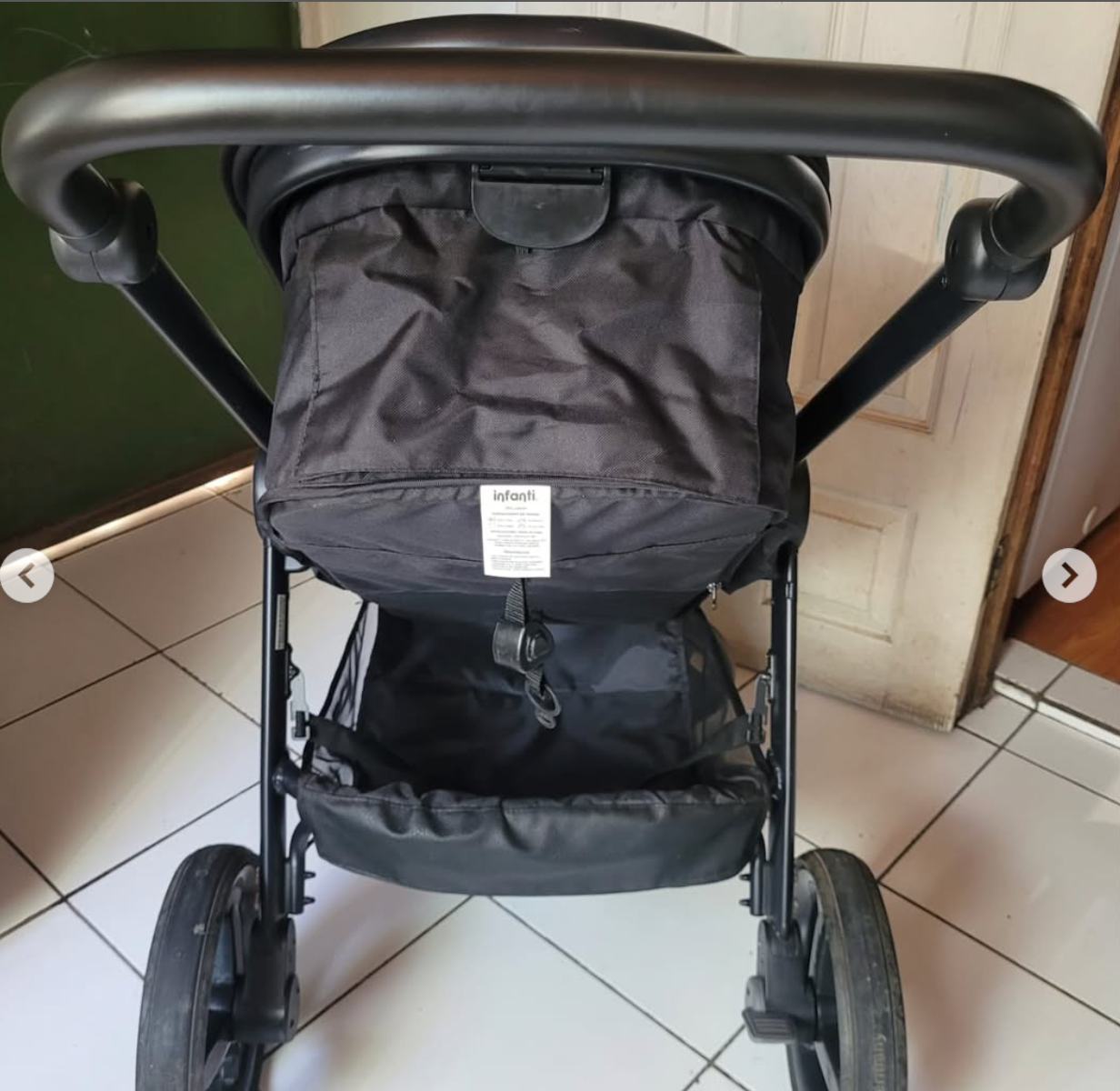 (#PG2645) Coche travel system vibe black. Marca Infanti