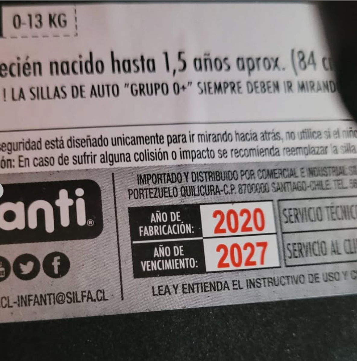 (#PG2645) Coche travel system vibe black. Marca Infanti