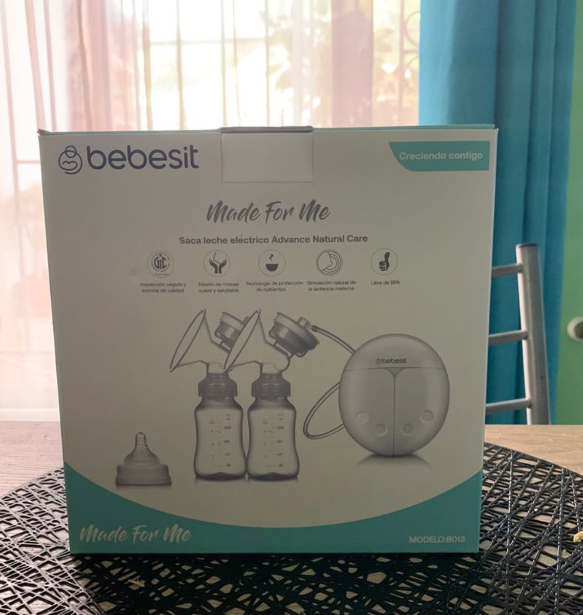 (#PG2666) Extractor de leche eléctrico. Marca Bebesit