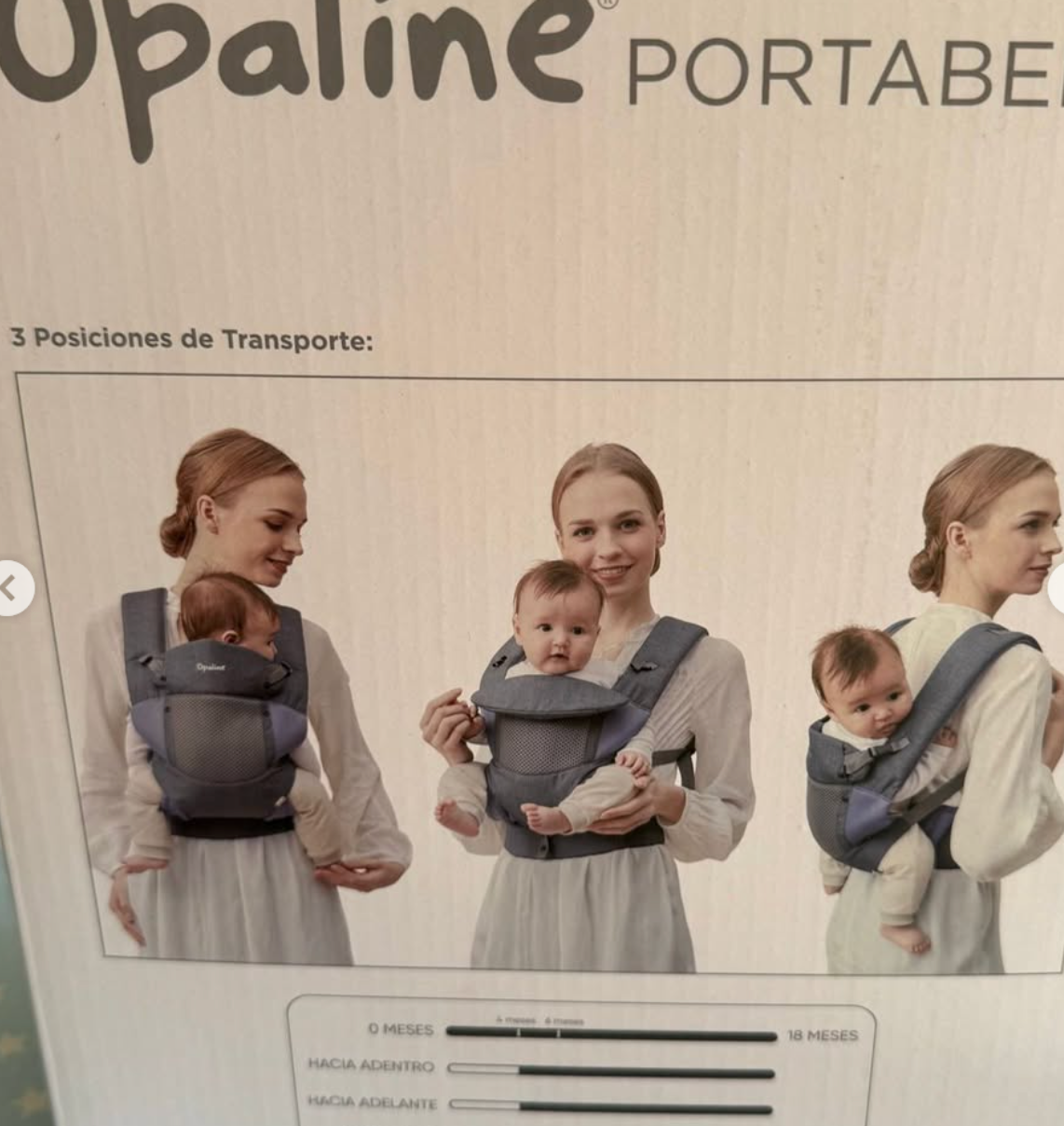 (#PG2673) Portabebé. Marca Opaline
