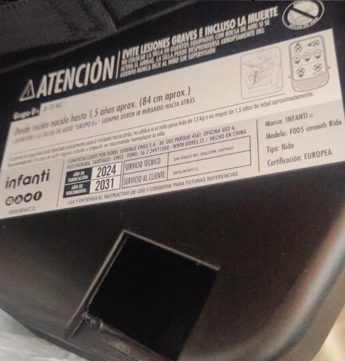 (#PG3946) Coche Travel System modelo I-Giro. Marca Infanti