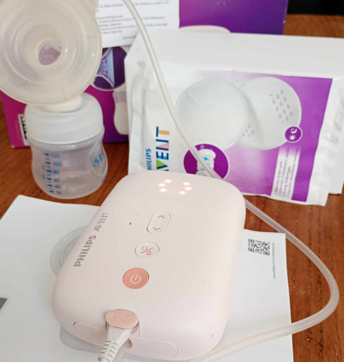 (#PG3959) Extractor de leche eléctrico inalámbrico simple. Marca Philips Avent