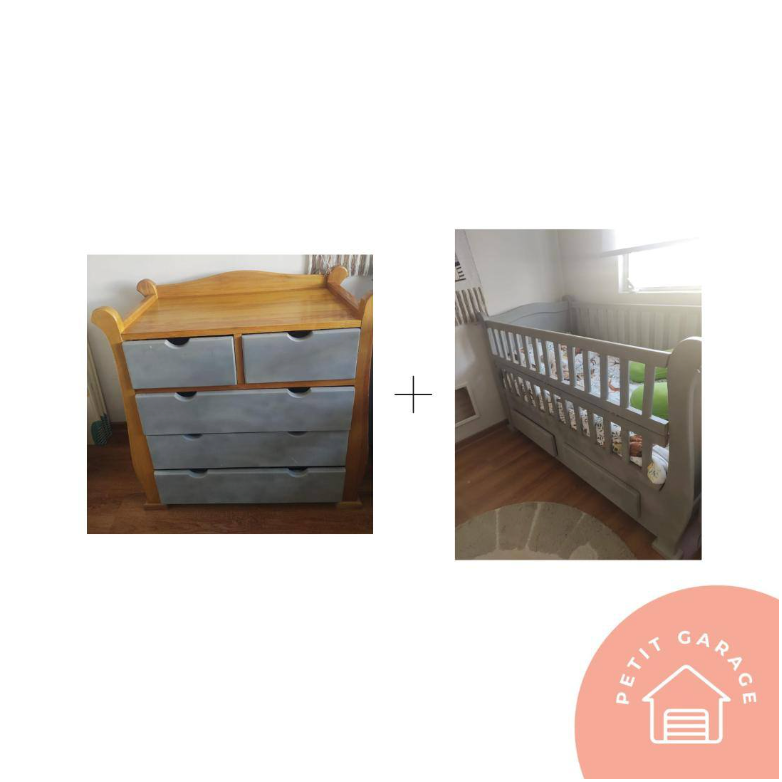 (#PG3949) Cómoda + Mudador. Marca Genérica