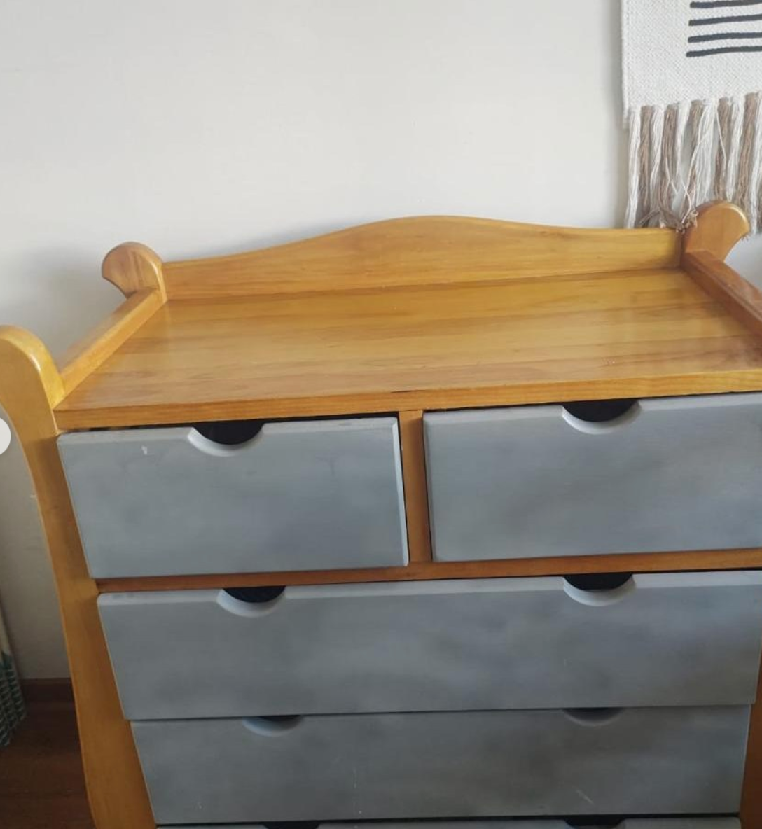 (#PG3949) Cómoda + Mudador. Marca Genérica