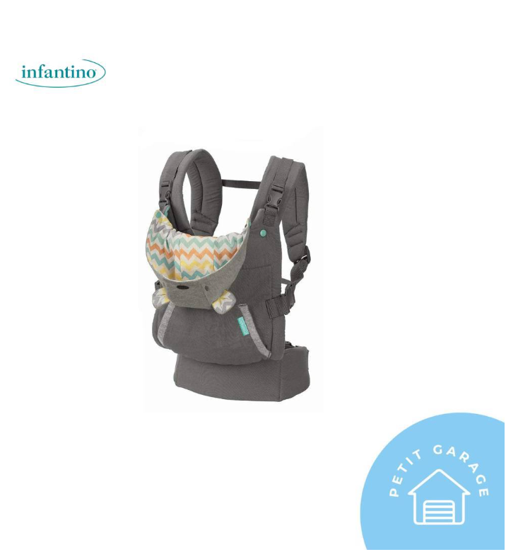 (#PG4007) Mochila ergonómica modelo Cuddle up ergonomic hoodie. Marca Infantino