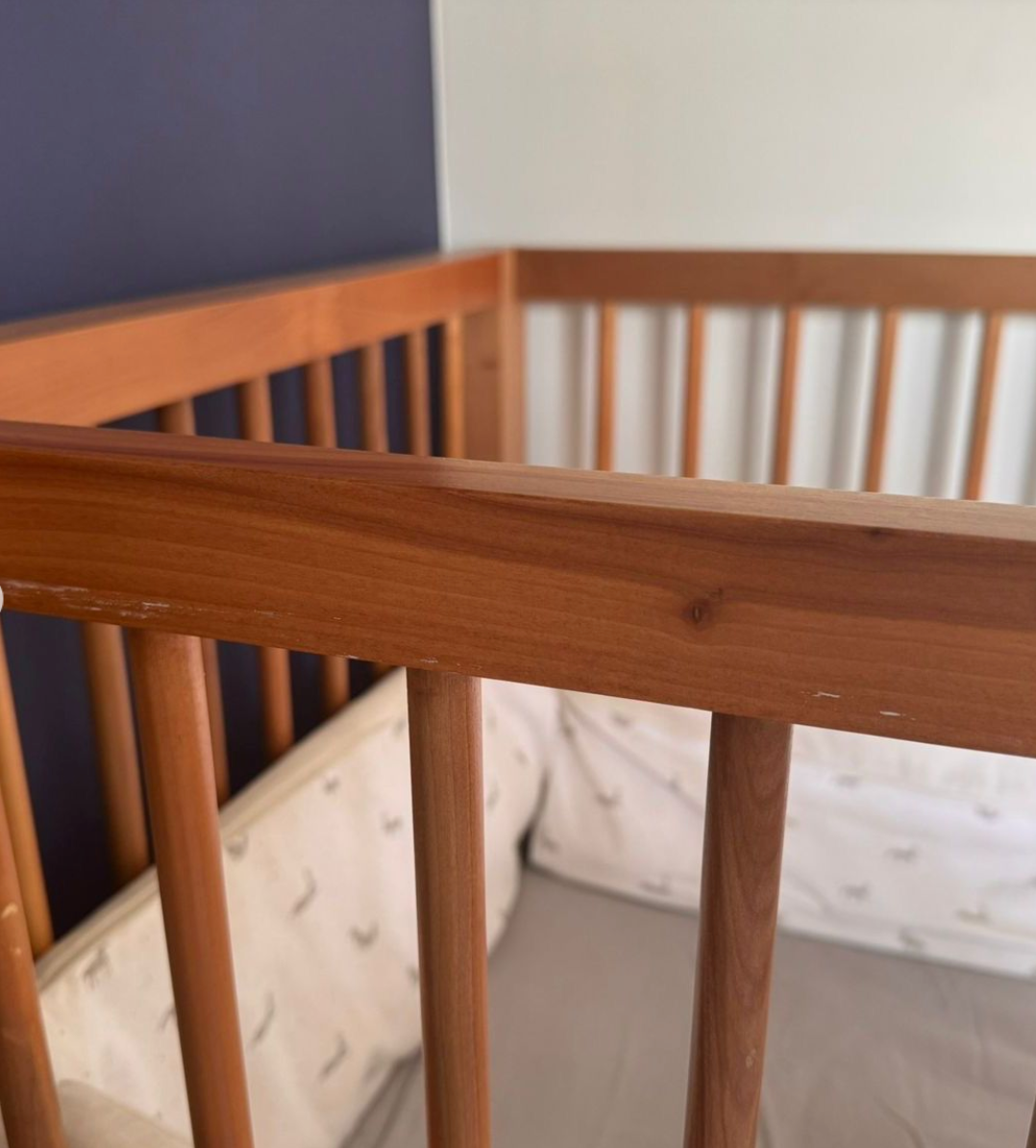 (#PG4066) Cuna de madera modelo Hanna. Marca Abeja Reina