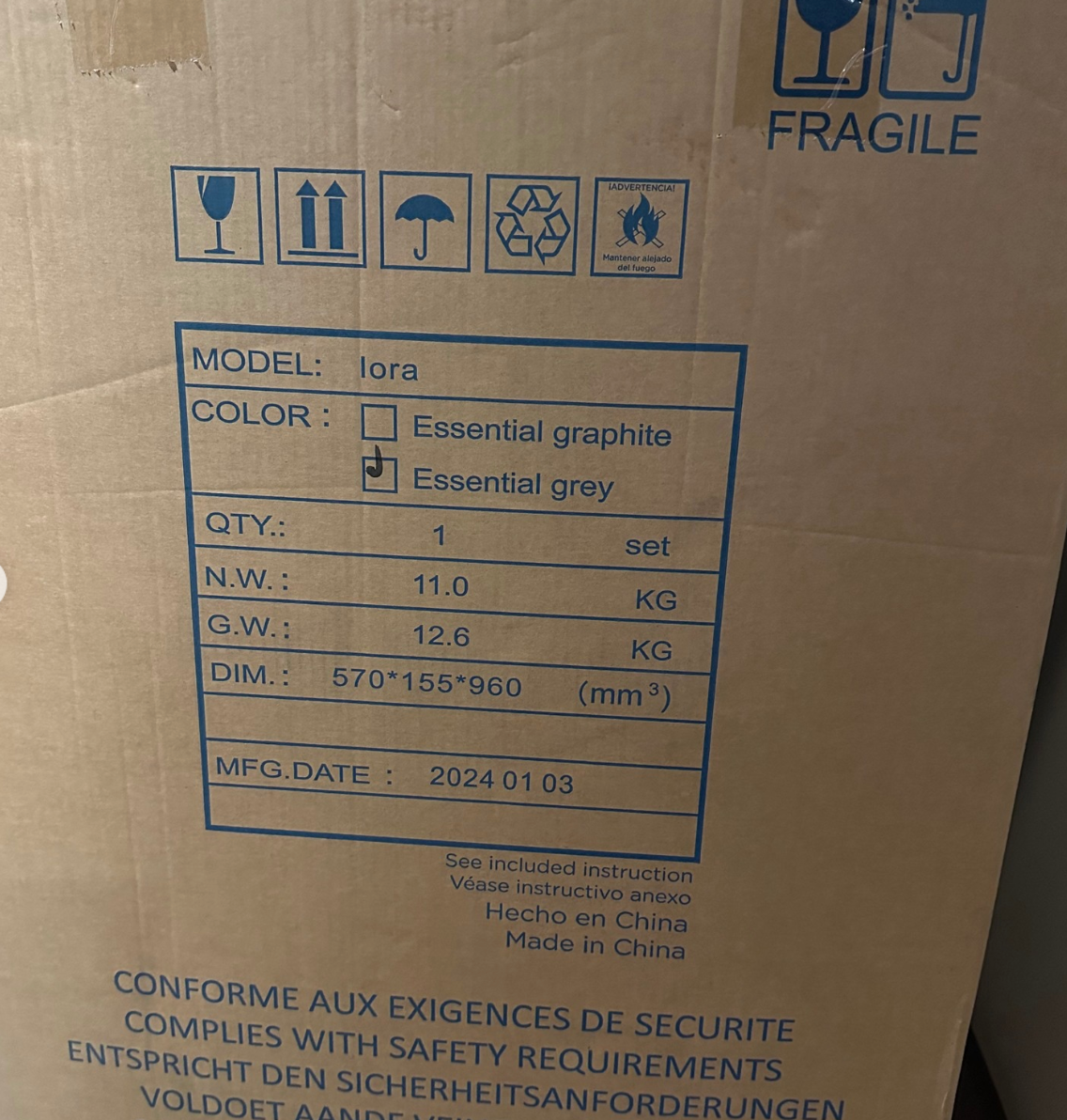 (#PG4091) Cuna colecho modelo Lora Essential. Marca Maxi Cosi