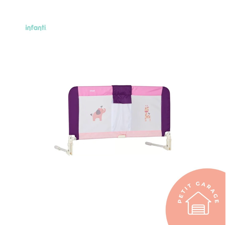 (#PG4137) Baranda de cama modelo rosada. Marca Infanti