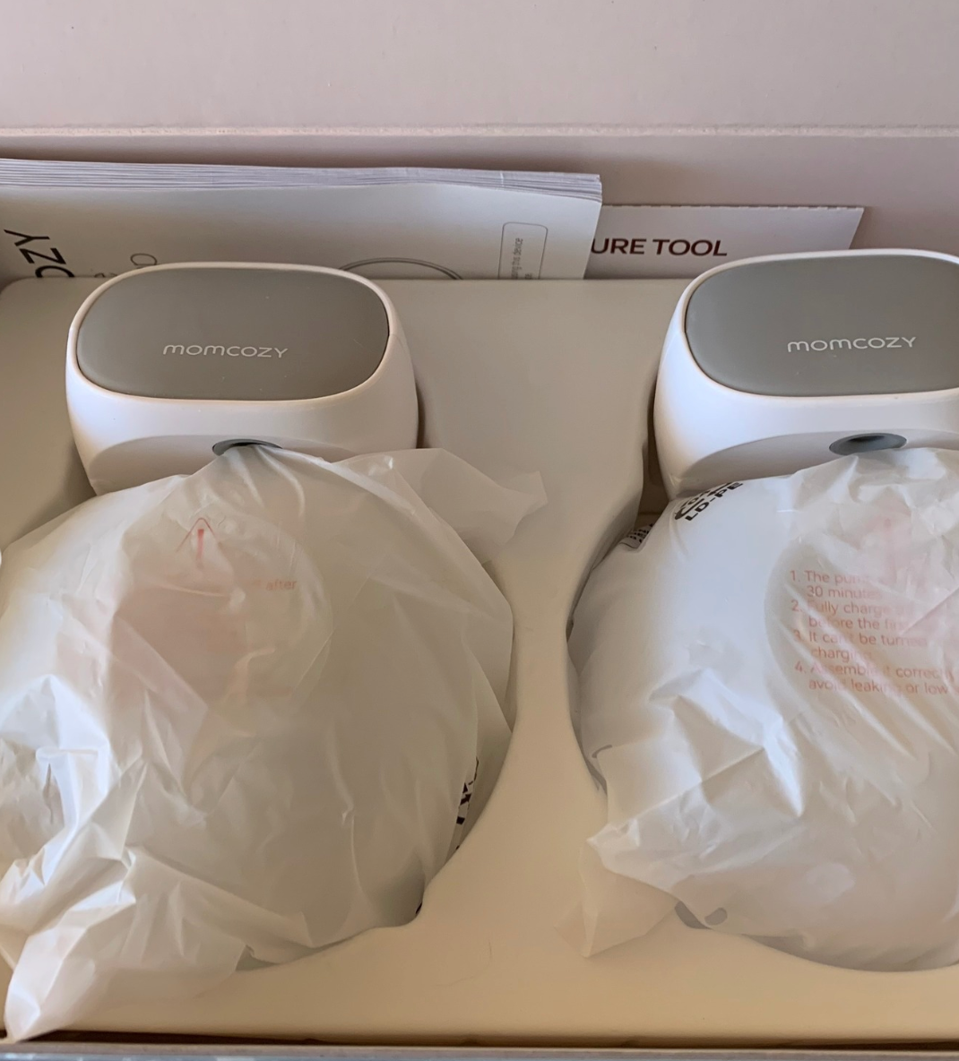 (#PG4124) Extractor de leche doble eléctrico modelo S9 pro. Marca Momcozy