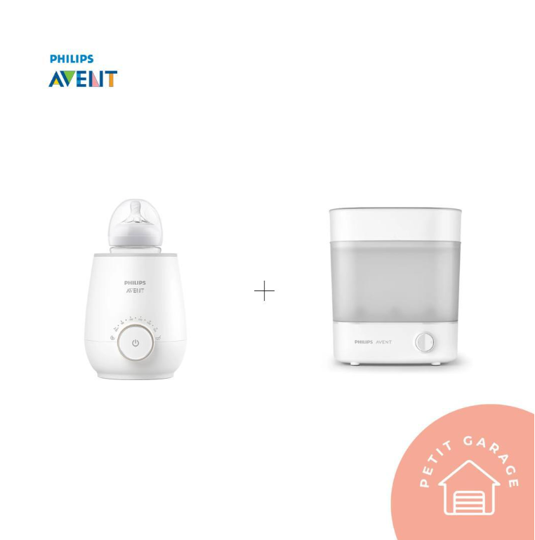 (#PG4121) Pack esterilizador + Calienta mamadera. Marca Avent Philips