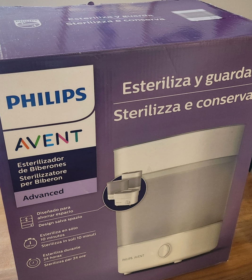 (#PG4121) Pack esterilizador + Calienta mamadera. Marca Avent Philips