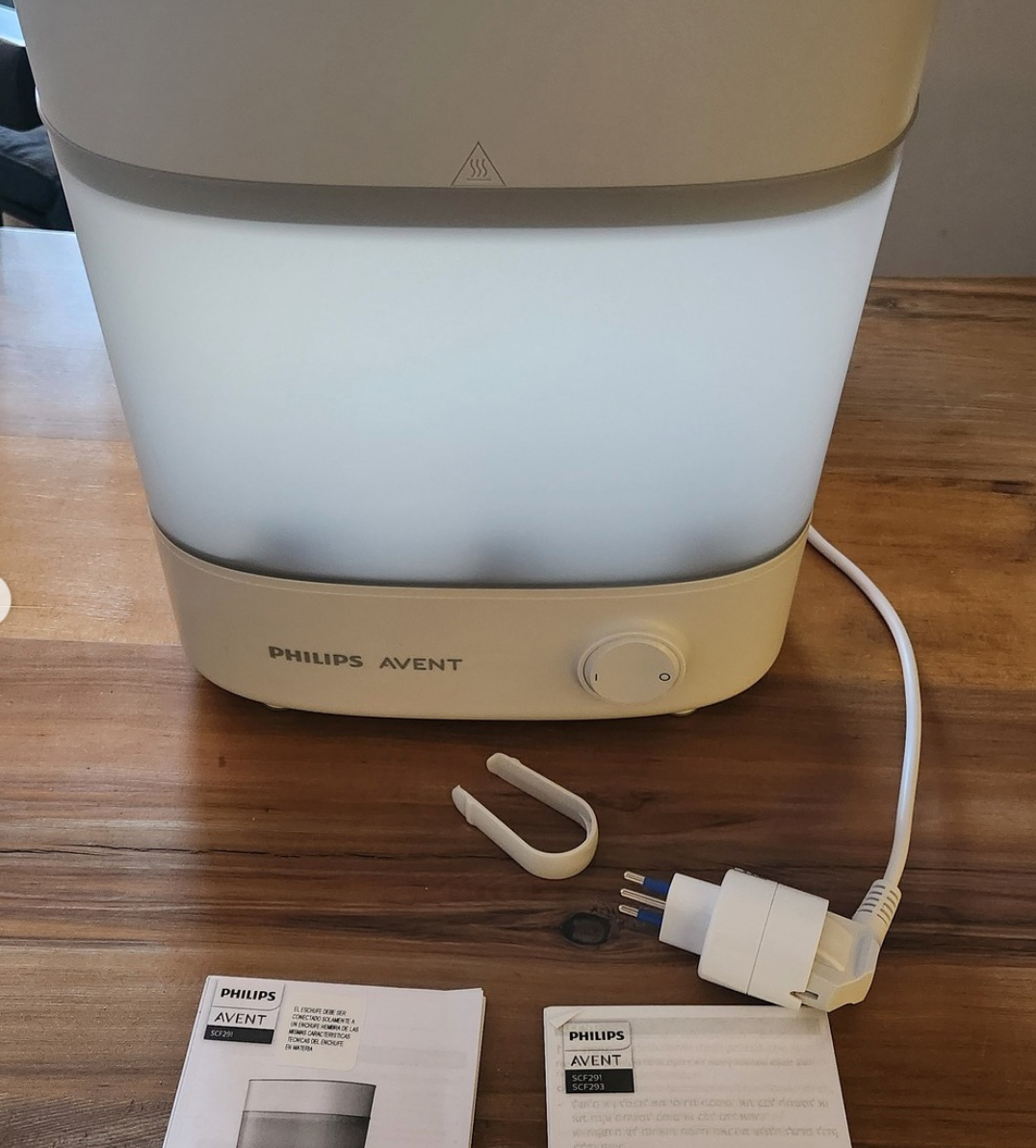 (#PG4121) Pack esterilizador + Calienta mamadera. Marca Avent Philips