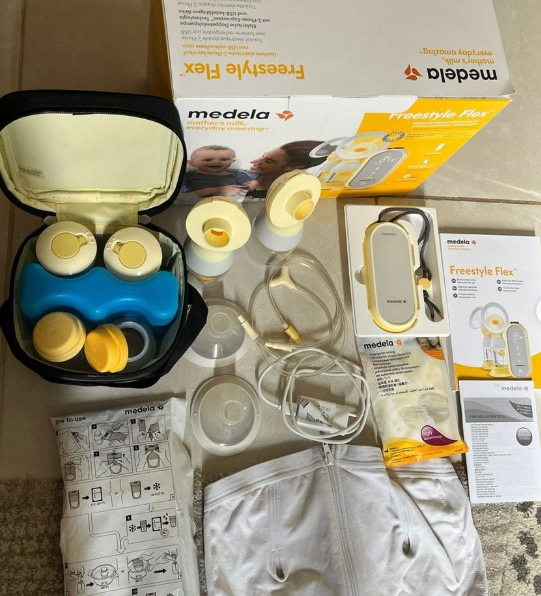 (#PG4104) Extractor de leche doble eléctrico modelo Freestyle. Marca Medela