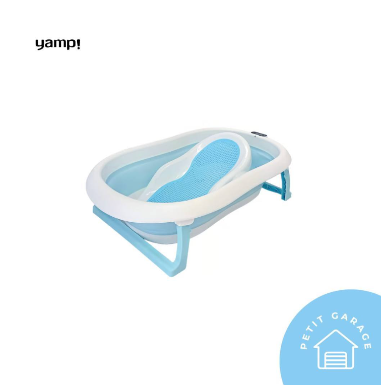 (#PG4106) Bañera plegable con termómetro y hamaca modelo Ocean. Marca Yamp