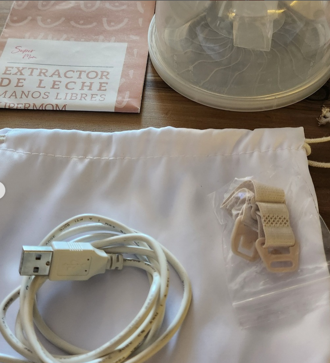 (#PG4120) Extractor de leche doble eléctrico modelo Gold. Marca Super Mom