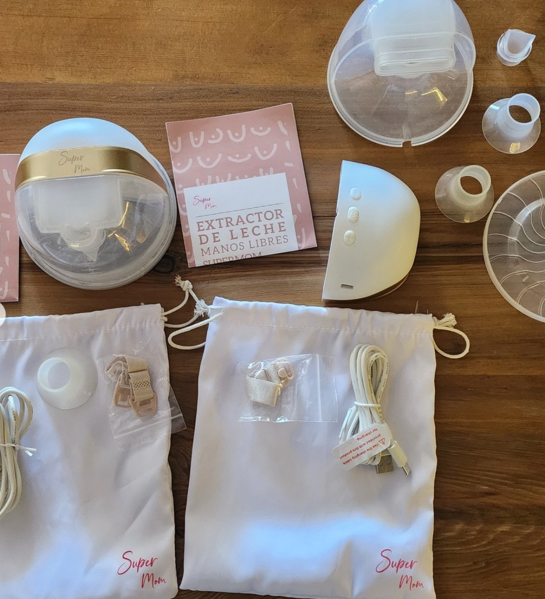 (#PG4120) Extractor de leche doble eléctrico modelo Gold. Marca Super Mom