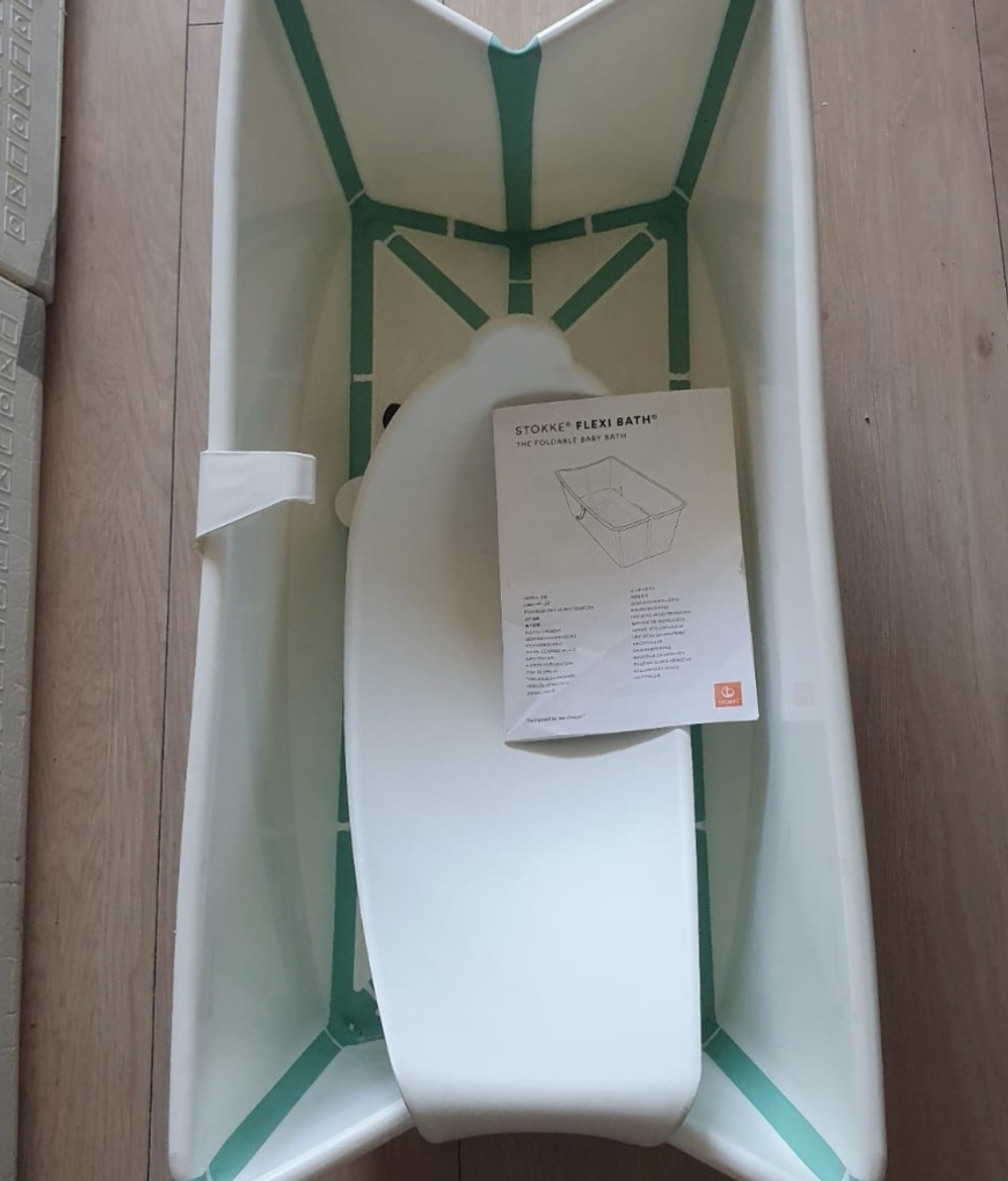 (#PG4139) Tina Flexi Bath + Soporte RN. Marca Stokke