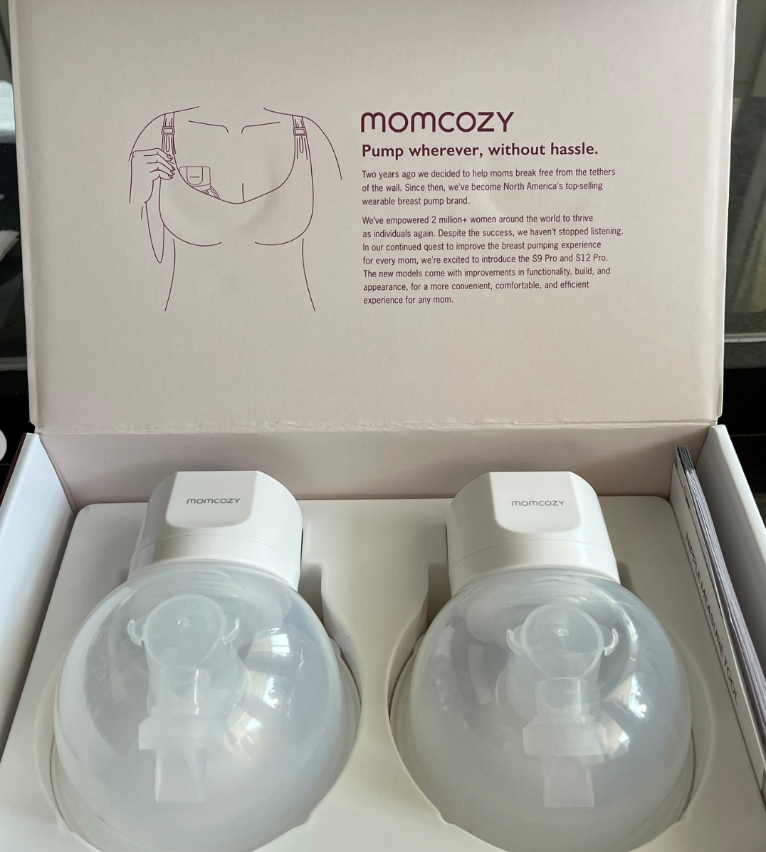 (#PG4166) Extractor de leche eléctrico doble modelo S12 pro. Marca Momcozy