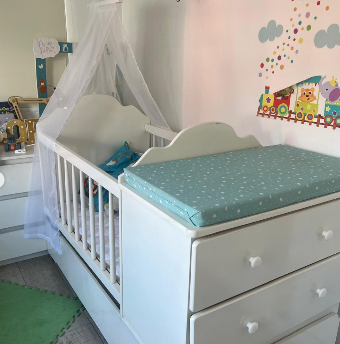 (#PG4179) Cuna de madera. Marca Genérica