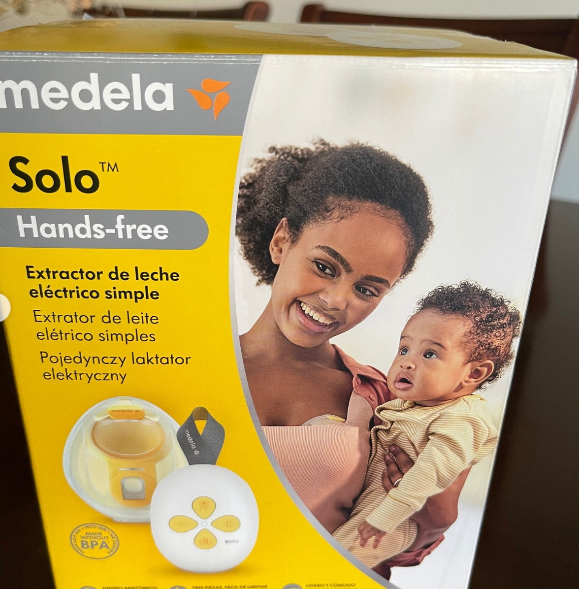 (#PG4193) Extractor de leche eléctrico modelo Hands Free Solo. Marca Medela