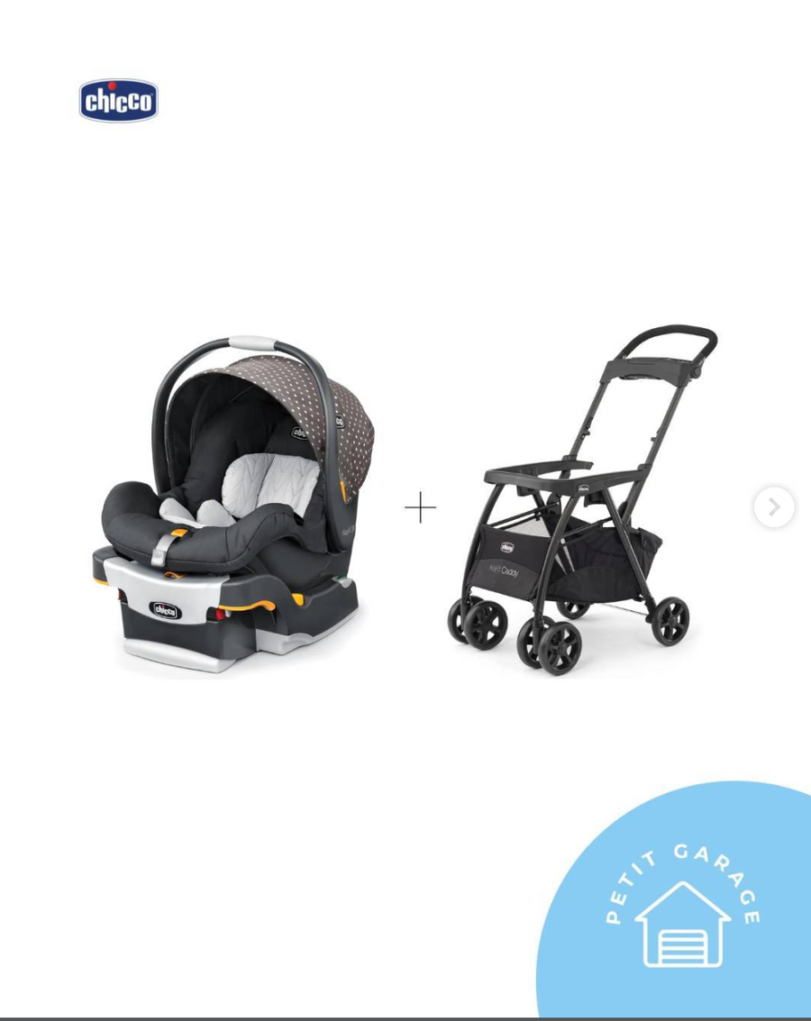 (#PG5476) Huevito modelo KeyFit 30 + Coche modelo Caddy + Base. Marca Chicco