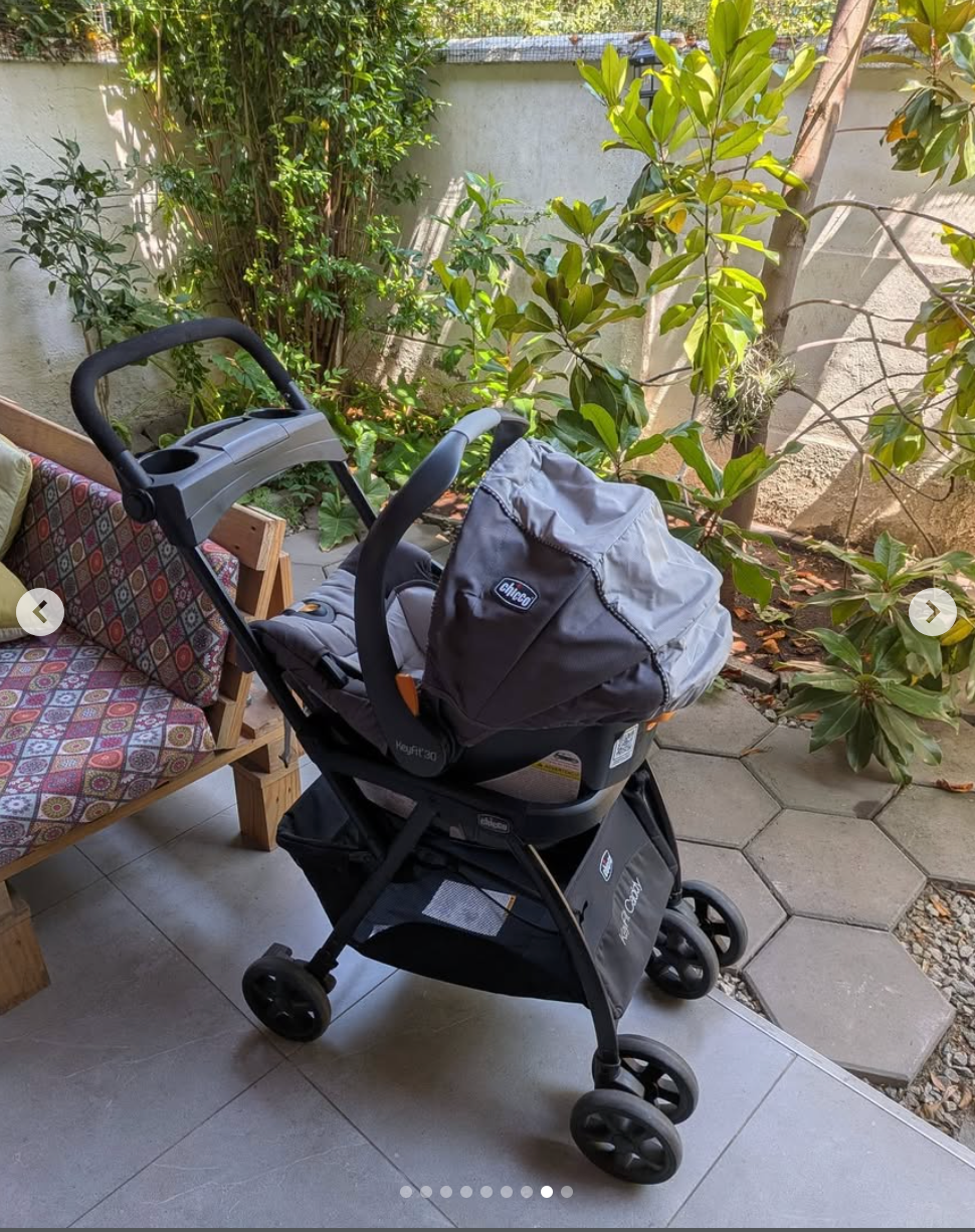 (#PG5476) Huevito modelo KeyFit 30 + Coche modelo Caddy + Base. Marca Chicco