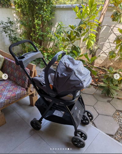 (#PG5476) Huevito modelo KeyFit 30 + Coche modelo Caddy + Base. Marca Chicco