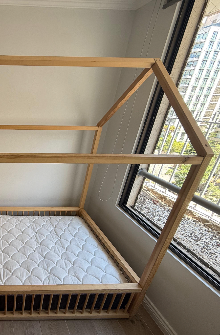 Cama Montessori, 1.5 plazas + colchón. Marca Mamás Mateas (#PG5542)