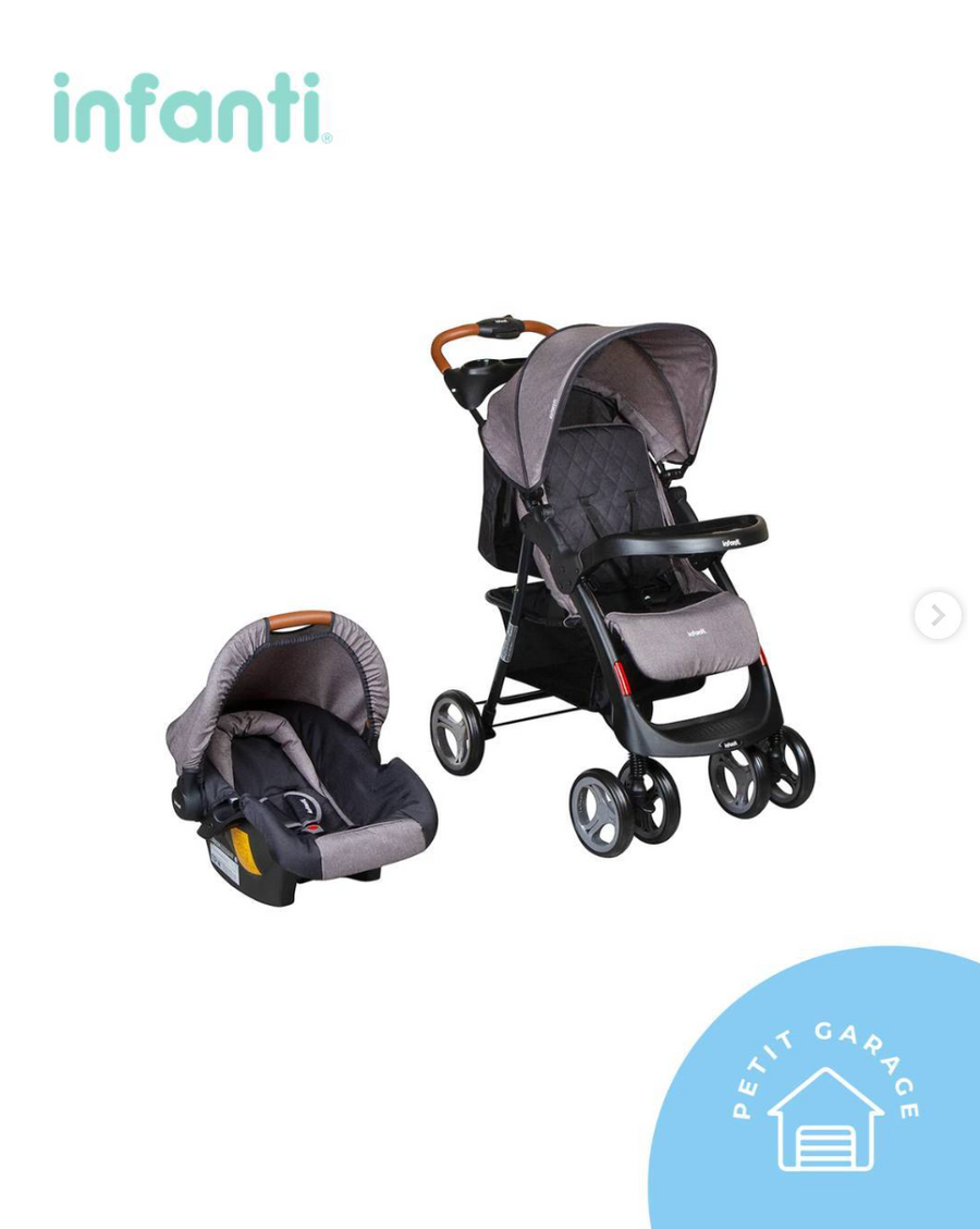 Coche travel system Pompeya gris. Marca Infanti (#PG5785)
