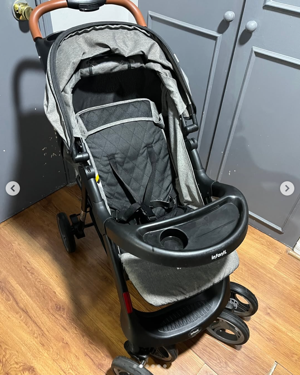 Coche travel system Pompeya gris. Marca Infanti (#PG5785)