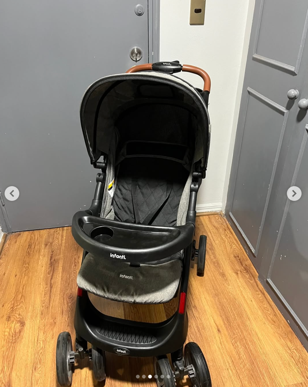 Coche travel system Pompeya gris. Marca Infanti (#PG5785)