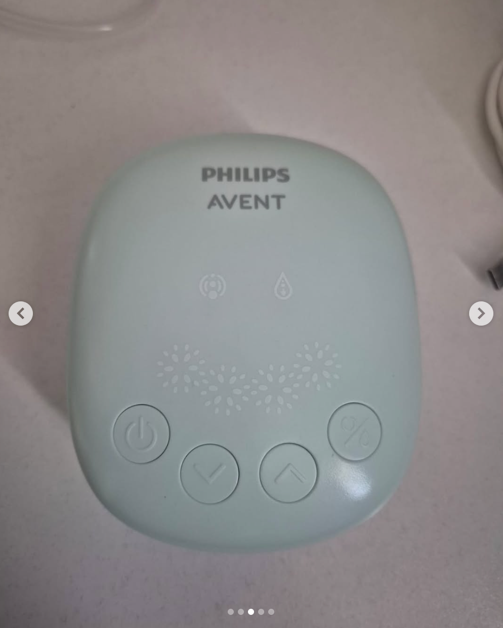 Extractor de leche modelo Simple Daisy Avent. Marca Philips Avent (#PG5801)