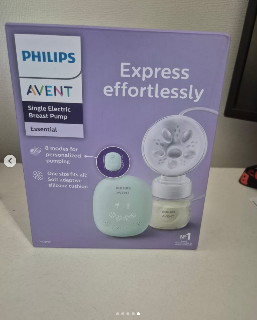 Extractor de leche modelo Simple Daisy Avent. Marca Philips Avent (#PG5801)