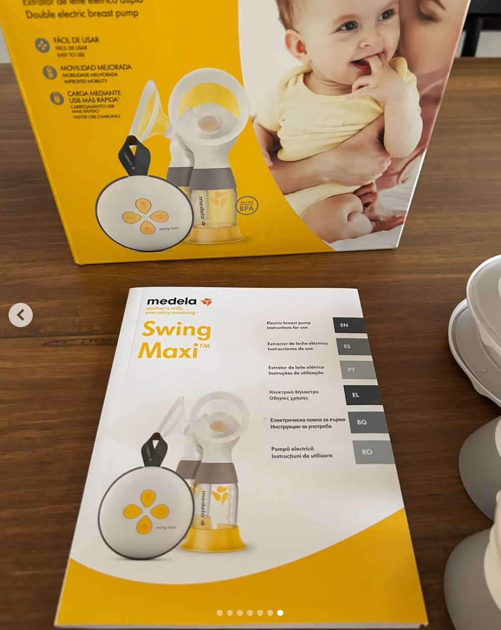 Extractor de leche eléctrico doble modelo Swing Maxi. Marca Medela (#PG5806)