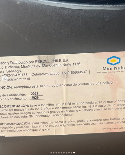 Silla de auto modelo Aton 5 + Base. Marca Cybex (#PG5809)