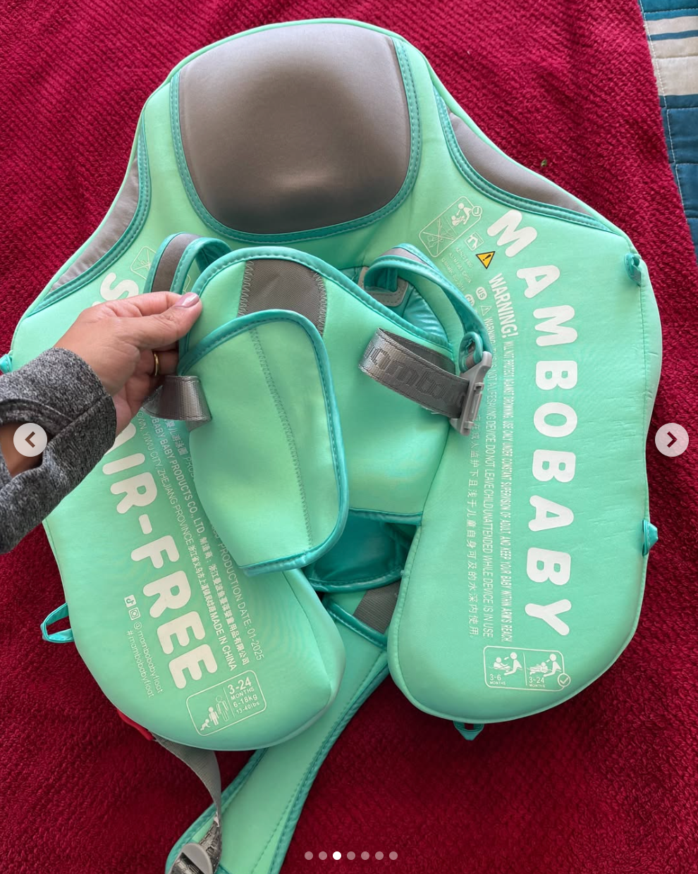 Chaleco salvavidas modelo Safe Air Free. Marca Mambobaby(#PG5811)
