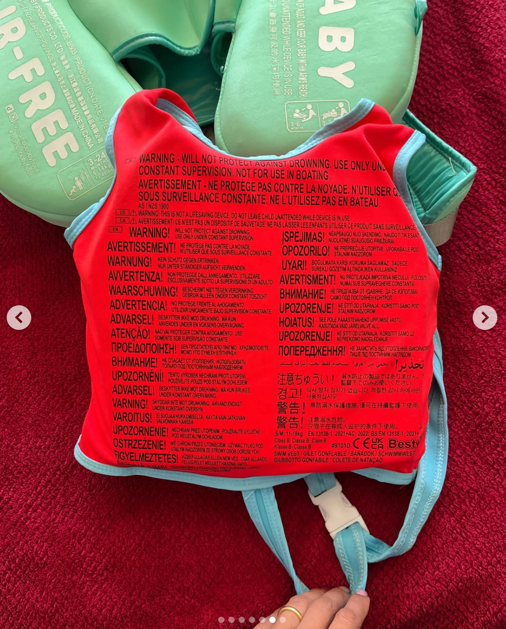 Chaleco salvavidas modelo Safe Air Free. Marca Mambobaby(#PG5811)