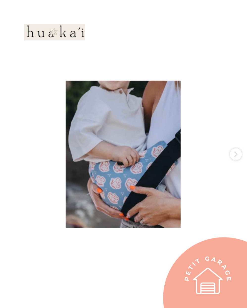 Portabebe lateral. Marca Huaka'i (#PG5816)