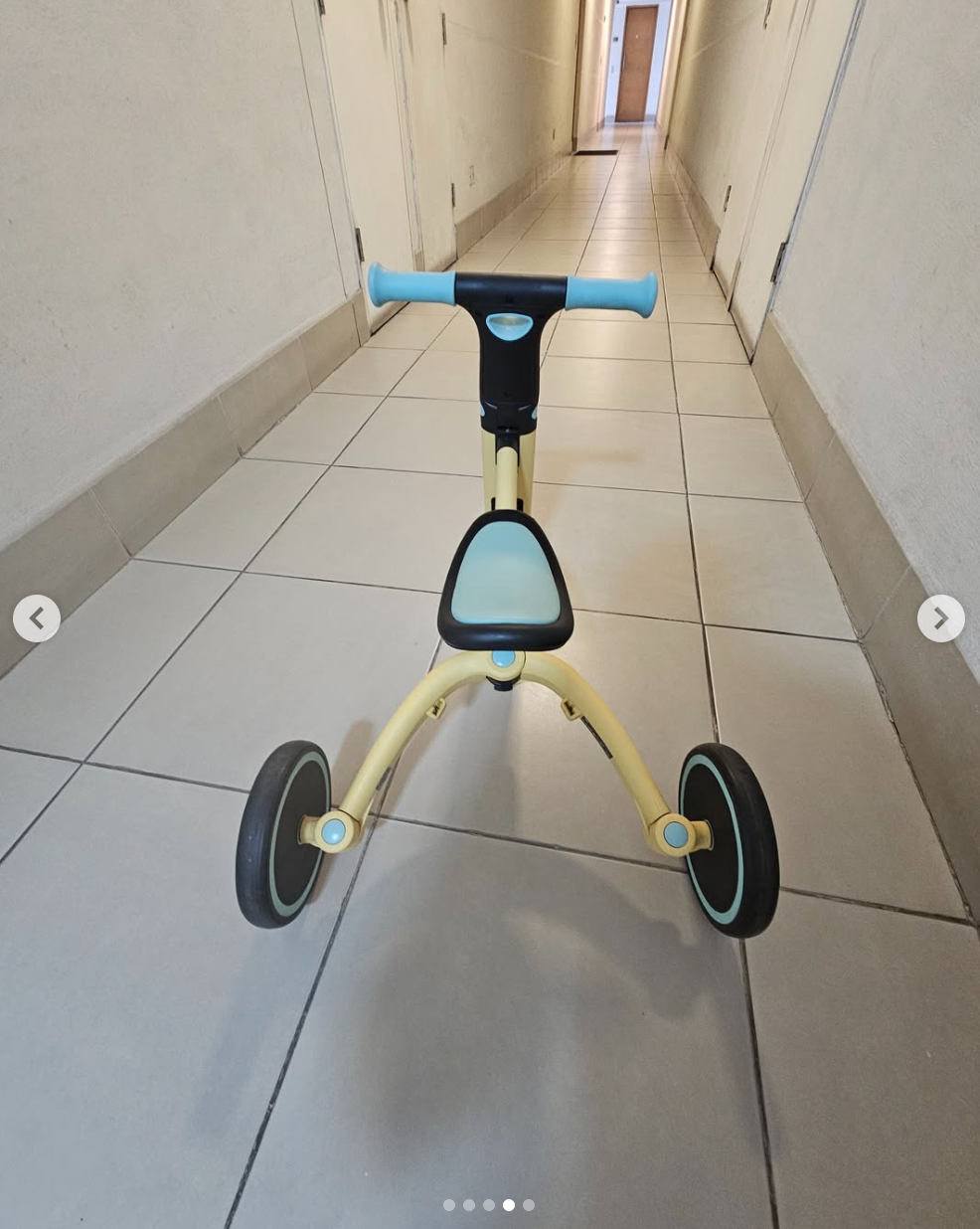 Triciclo modelo 4Trike 3 en 1 Sunflower Blue. Marca Kinderkraft (#PG5818)