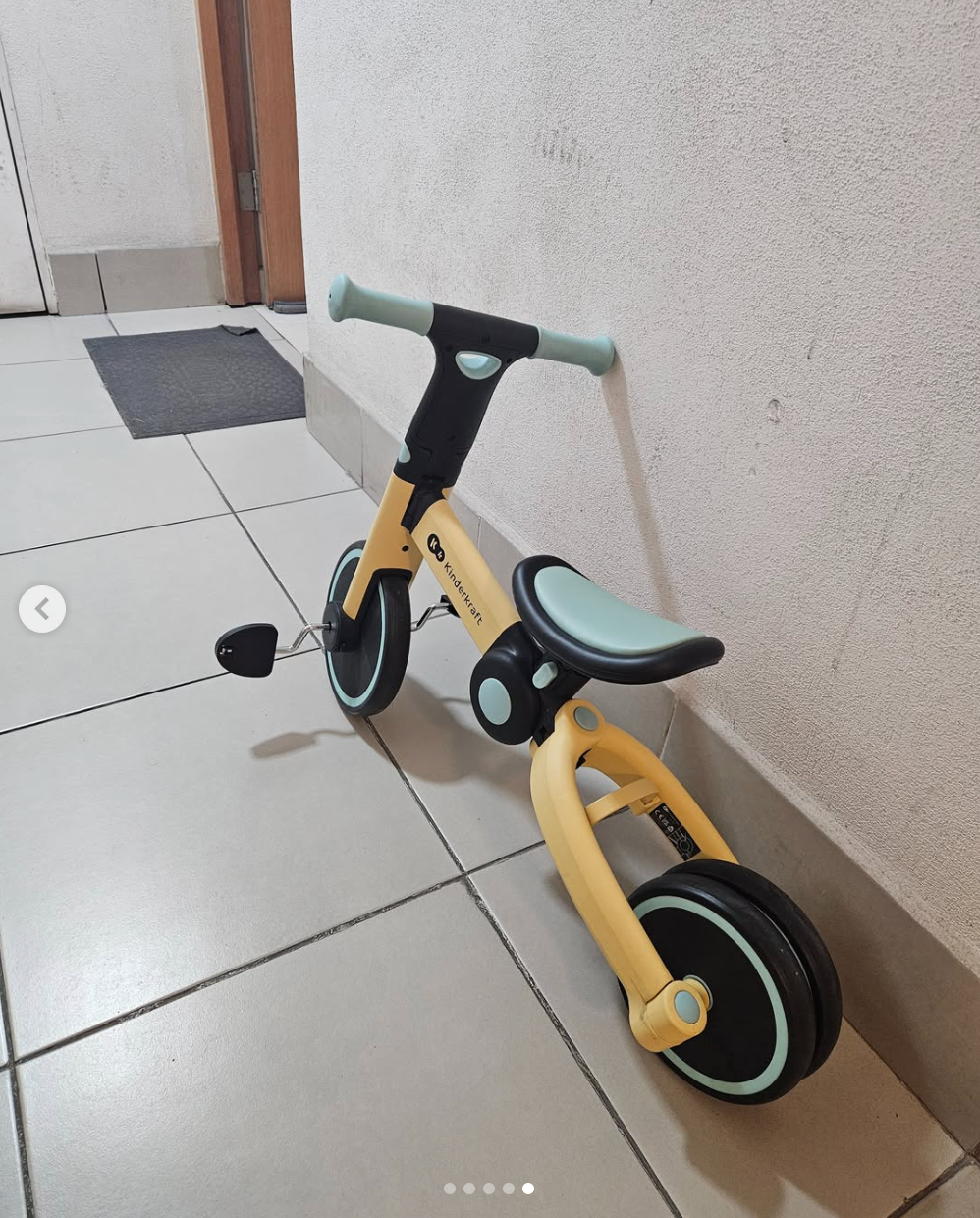 Triciclo modelo 4Trike 3 en 1 Sunflower Blue. Marca Kinderkraft (#PG5818)