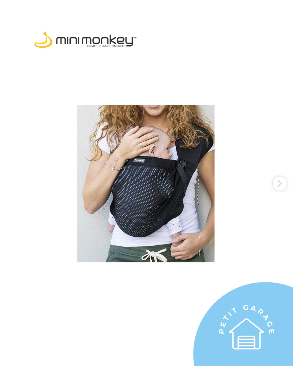 Porta bebé modelo Mini Sling. Marca Mini Monkey (#PG5821)