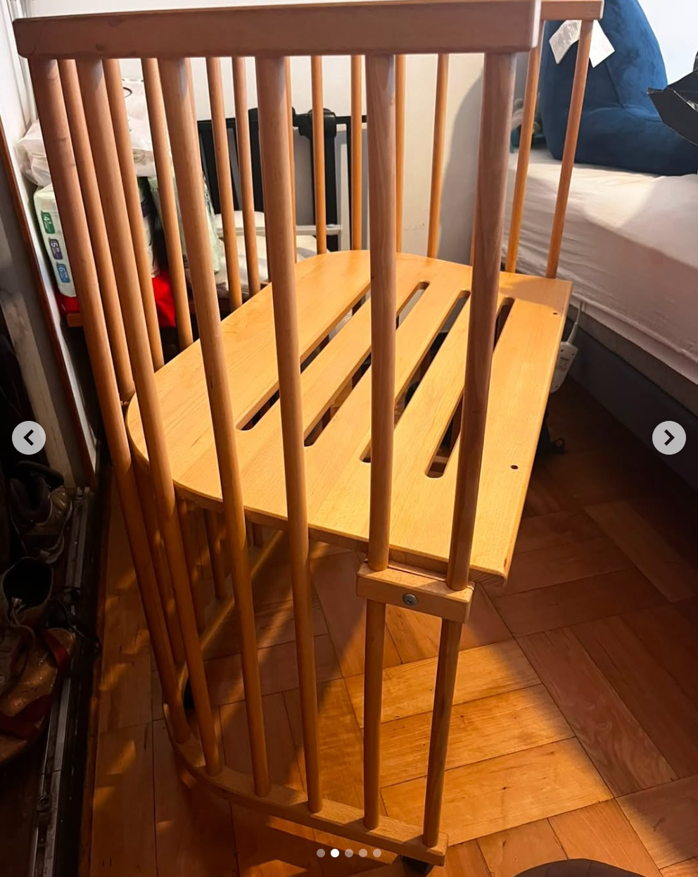 Cuna colecho madera natural. Marca Babybay (#PG5822)