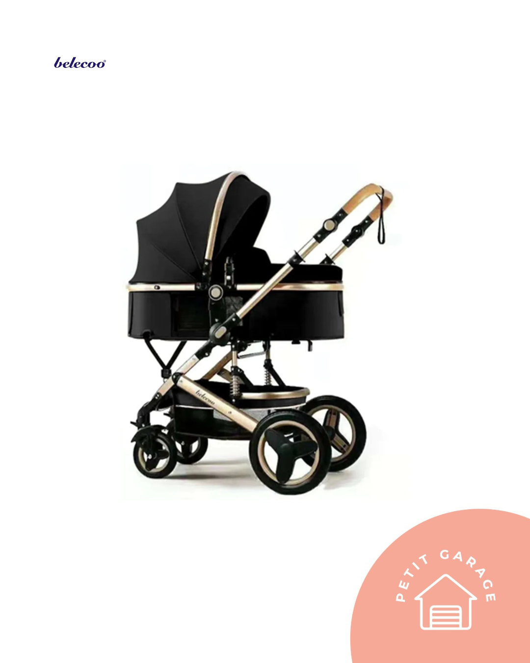 (#PG4674) Coche de paseo con Moisés. Marca Belecoo